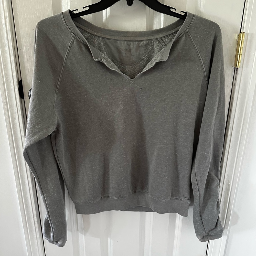 Calvin Klein Gray Women's Sweatshirt